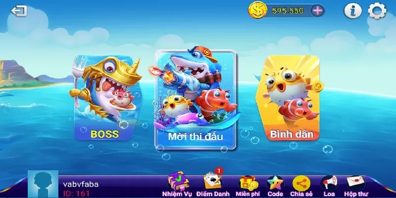 Chọn game bắn cá đổi thưởng